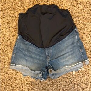 Madewell Black and Blue Jean Shorts